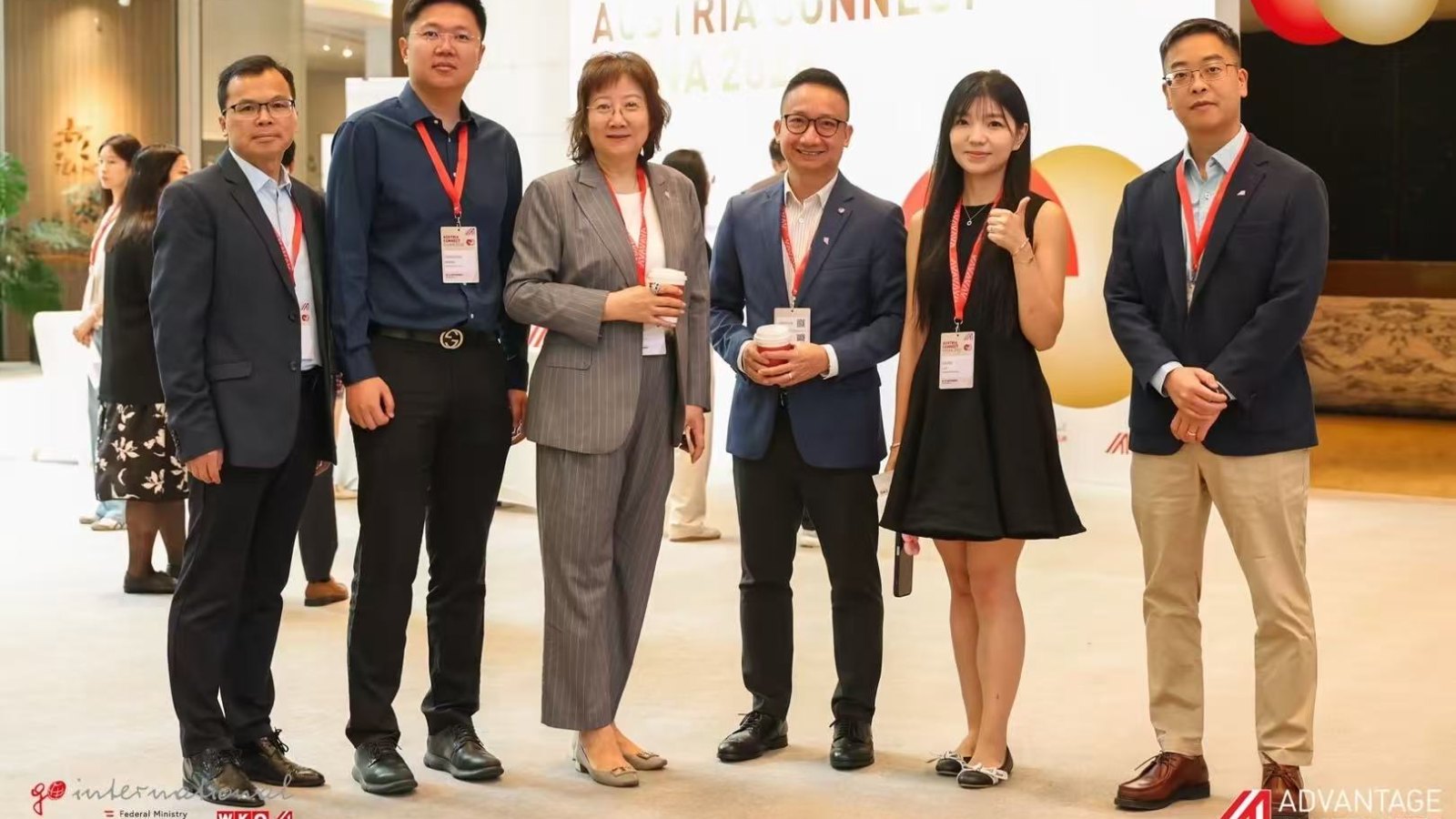 Vu Manh Quynh of ECOVIS Vietnam Law with ECOVIS Ruide colleagues and guests at AUSTRIA CONNECT China 2026 in Shanghai